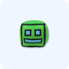 Green Geometry Dash Plush