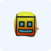 Orange Geometry Dash Plush