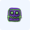 Purple Grinning Face Geometry Dash Plush
