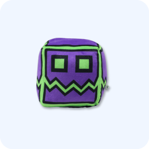 Purple Grinning Face Geometry Dash Plush