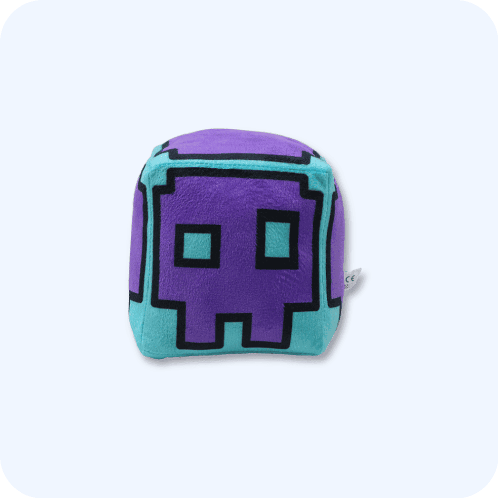 Purple Mismatched Eye Geometry Dash Plush Purple Mismatched Eye Geometry Dash Plush