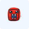 Red Four Teeth Geometry Dash Plush