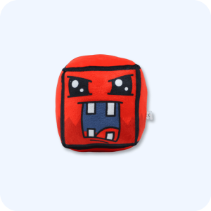 Red Four Teeth Geometry Dash Plush
