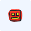 Red Geometry Dash Plush