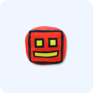 Red Geometry Dash Plush