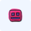 Rose Pink Geometry Dash Plush