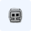 White Skull Geometry Dash Plush