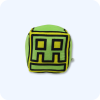 Yellow Green Skull Geometry Dash Plush